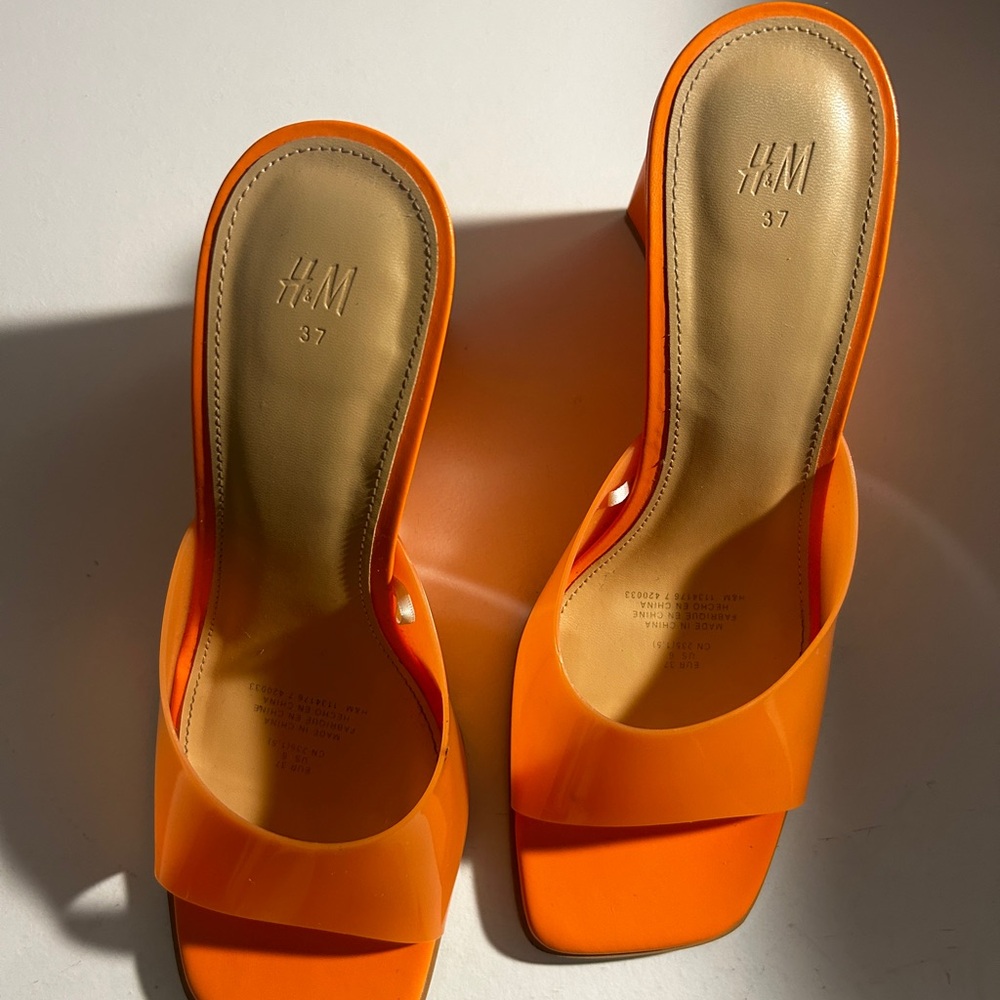 Orange Heel Shoes from H&M